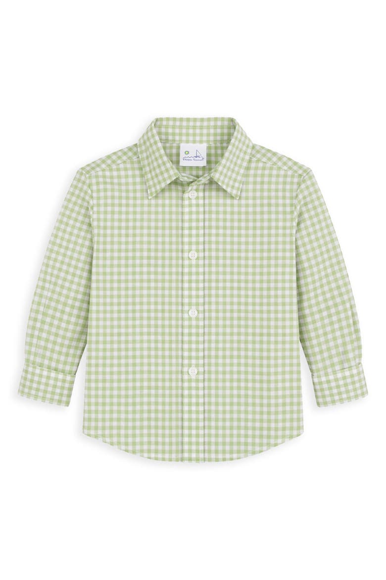 Check Button Down Shirt, Main, color, White & Sage Check