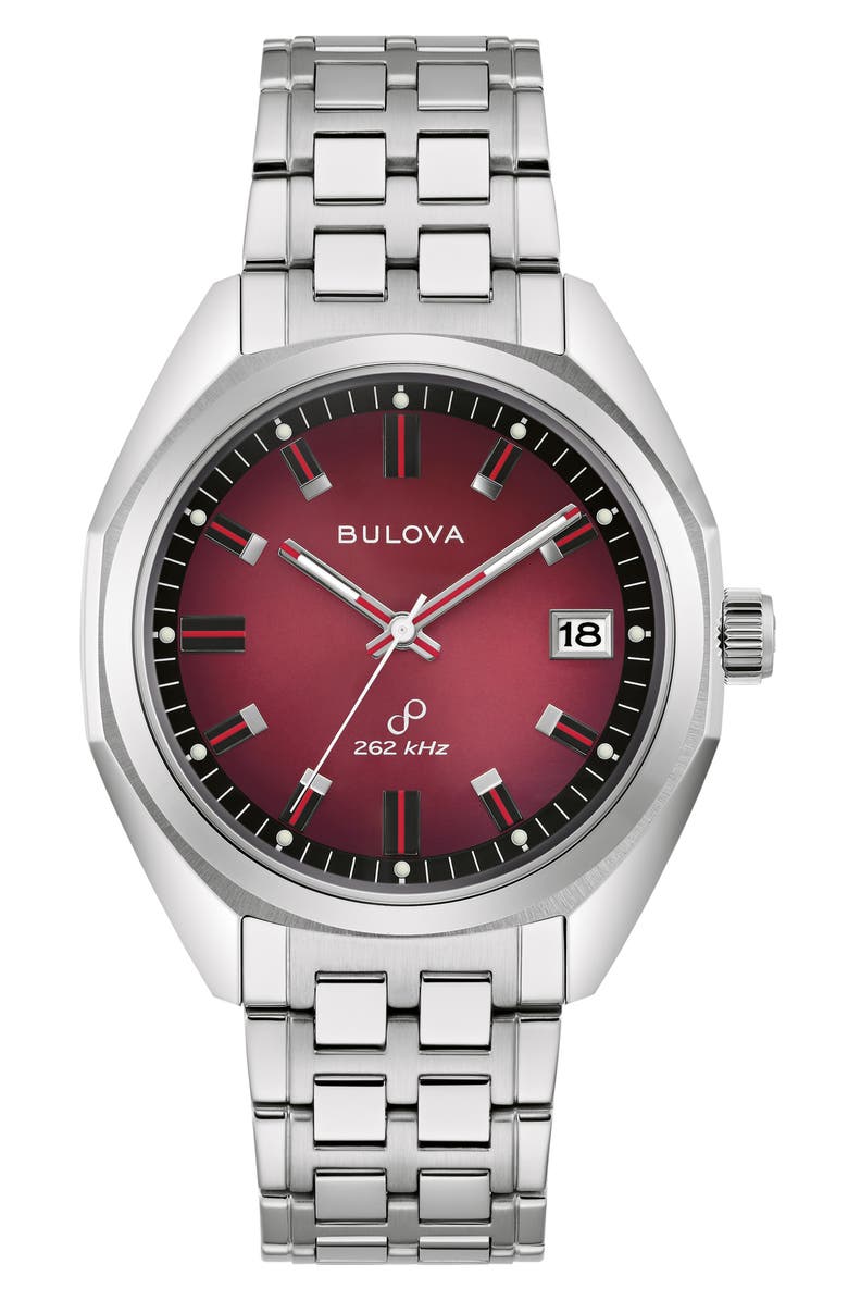BULOVA Jet Star 1973 Bracelet Watch, 40mm, Main, color, Silver-Tone