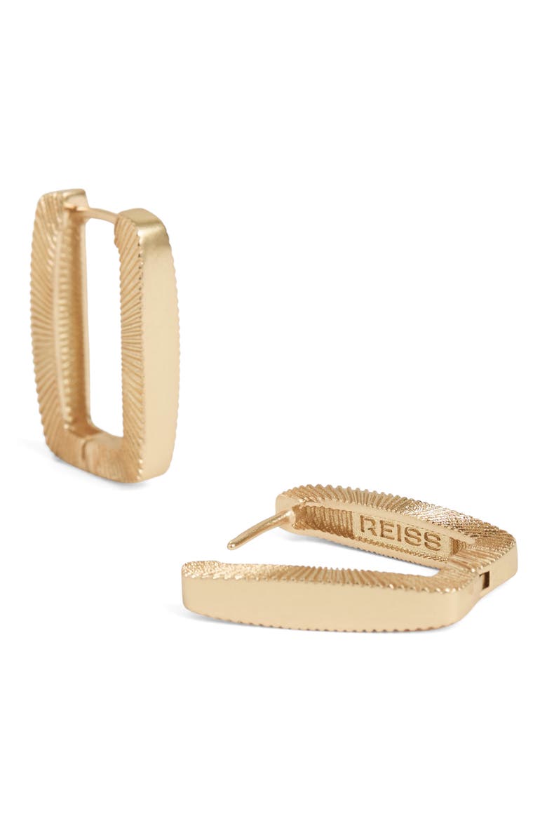 Grace Graphic Hoop Earrings, Alternate, color, GOLD TONE