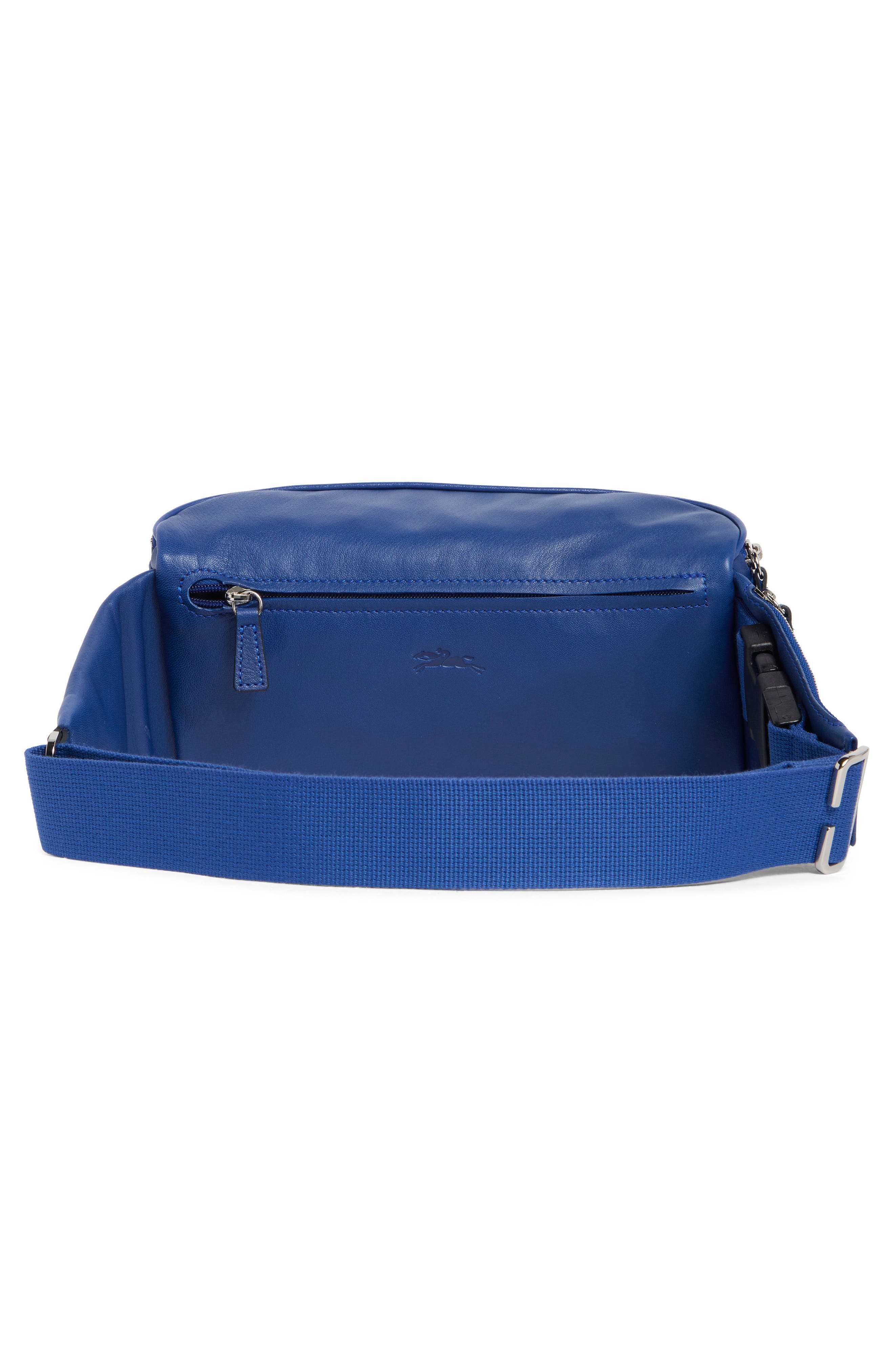Longchamp Parisis Leather Belt Bag, Alternate, color, Blue