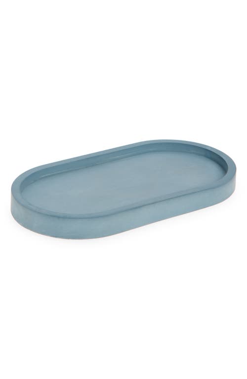 Tenn Prairie Oval Candle Tray in Navy  product