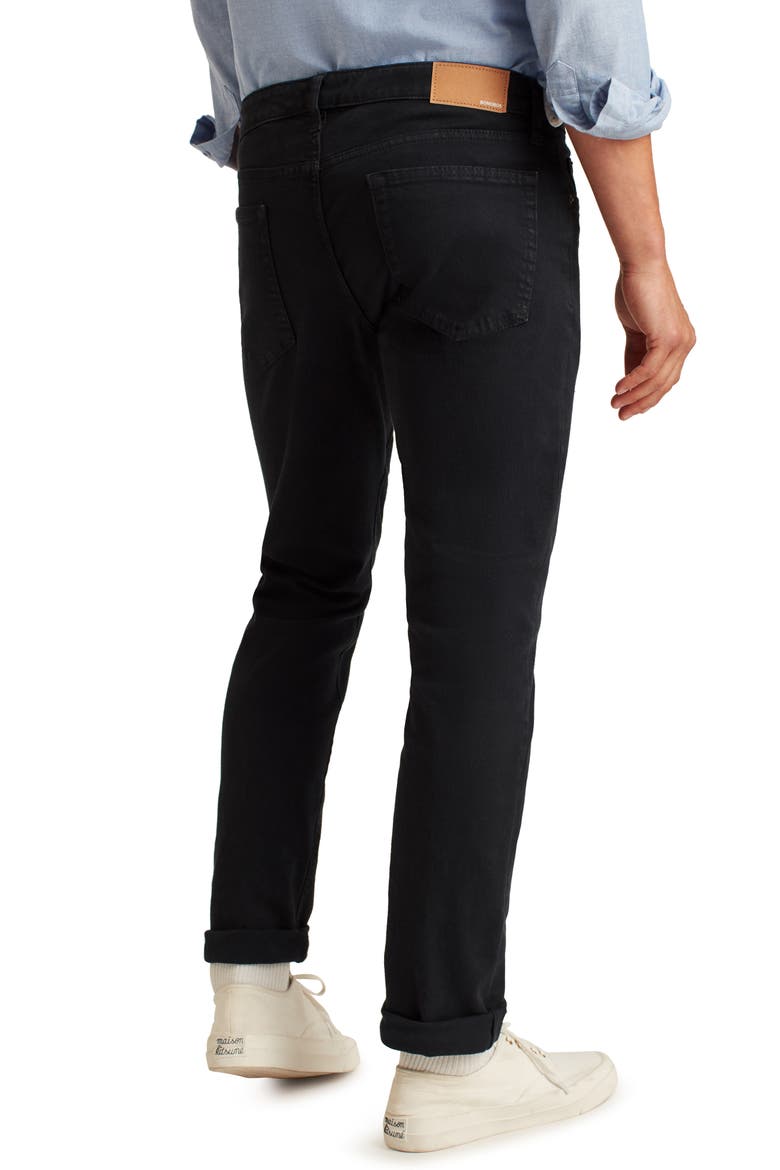 Travel Slim Fit Stretch Jeans, Alternate, color, JET BLACK