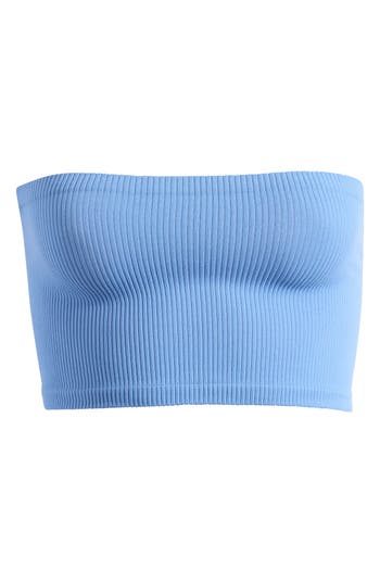 Free People Amelia Bandeau Bra In Blue