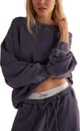 Free People Intimately FP Slow It Down Oversize Cotton Blend Sweatshirt