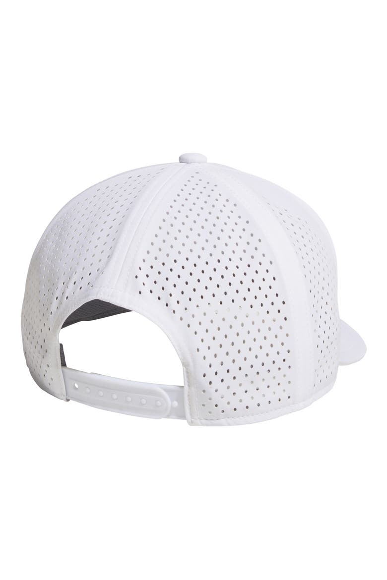 Floatie Trefoil Baseball Cap, Alternate, color, WHITE/ SCREAMING GREEN