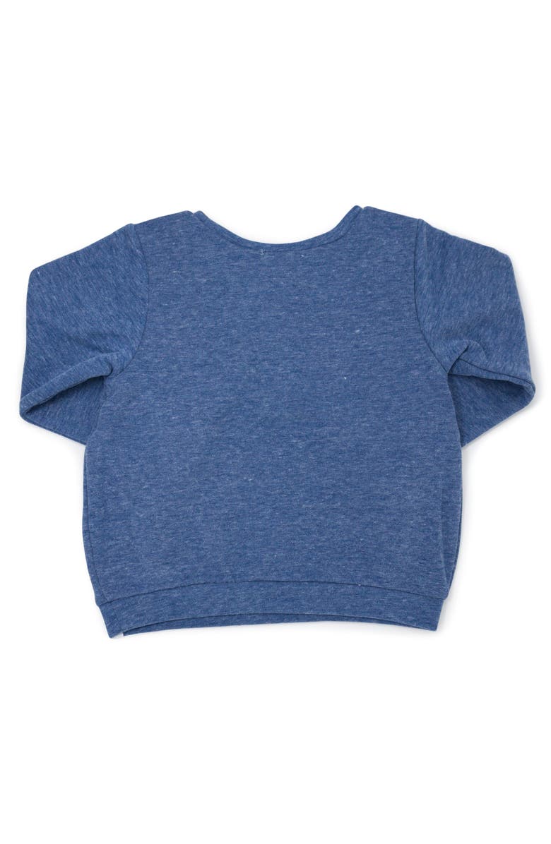 oh baby! Brooklyn Boxy "dude." white ink, Alternate, color, Denim