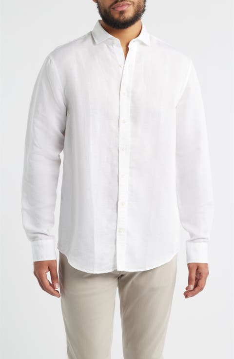 McCarthy Solid Linen Blend Button-Up Shirt