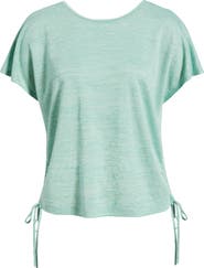 CITY BLUES Side Tie Knit Top