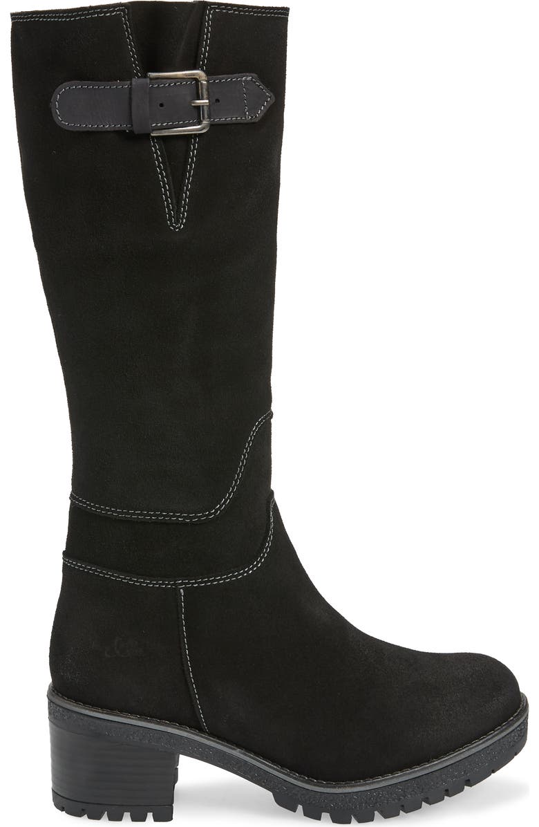 Bos. & Co. Martial Wool Lined Waterproof Suede Tall Boot, Alternate, color,