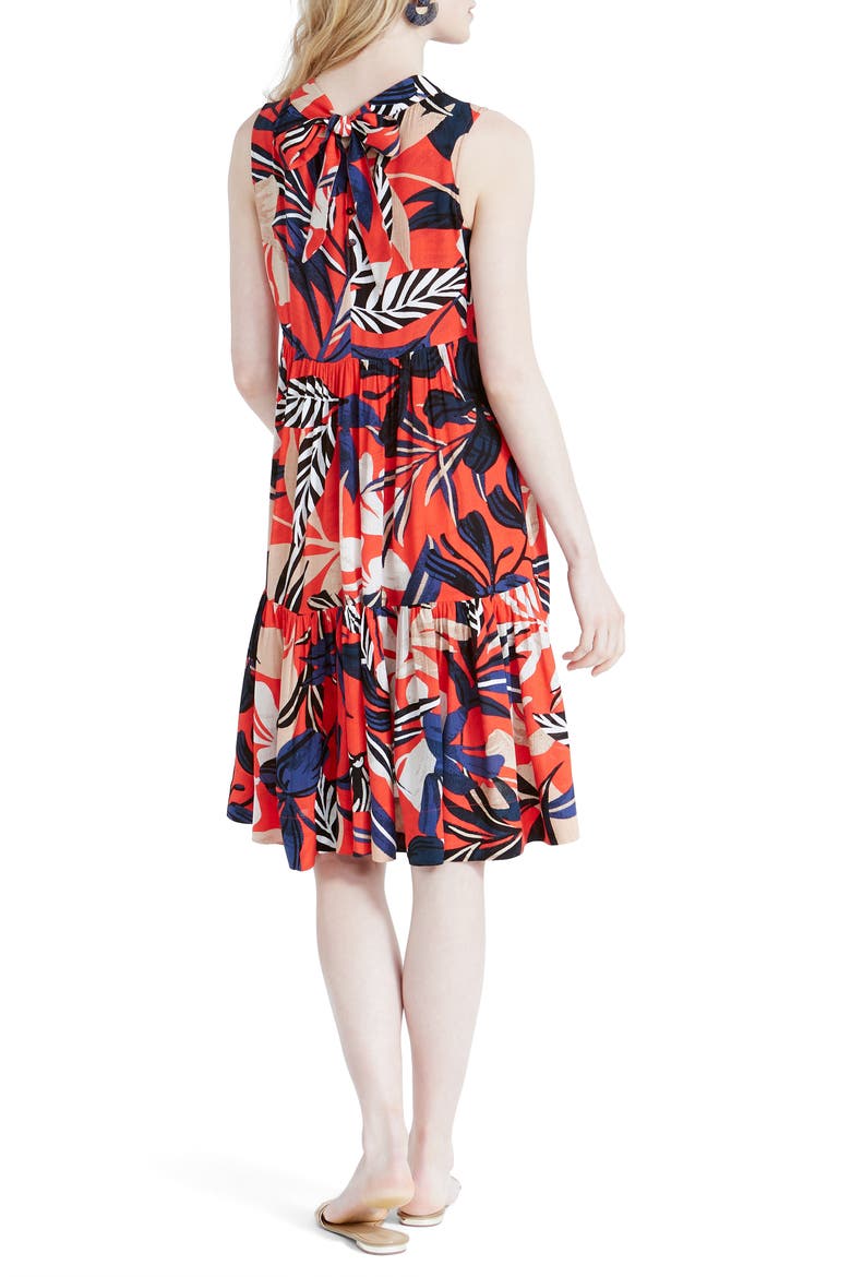 Tahiti A-Line Dress, Alternate, color, RED MULTI