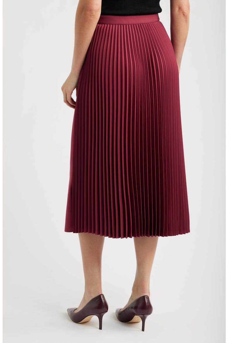 Vaklimt Pleated Midi Skirt, Alternate, color, RHODODENDRON