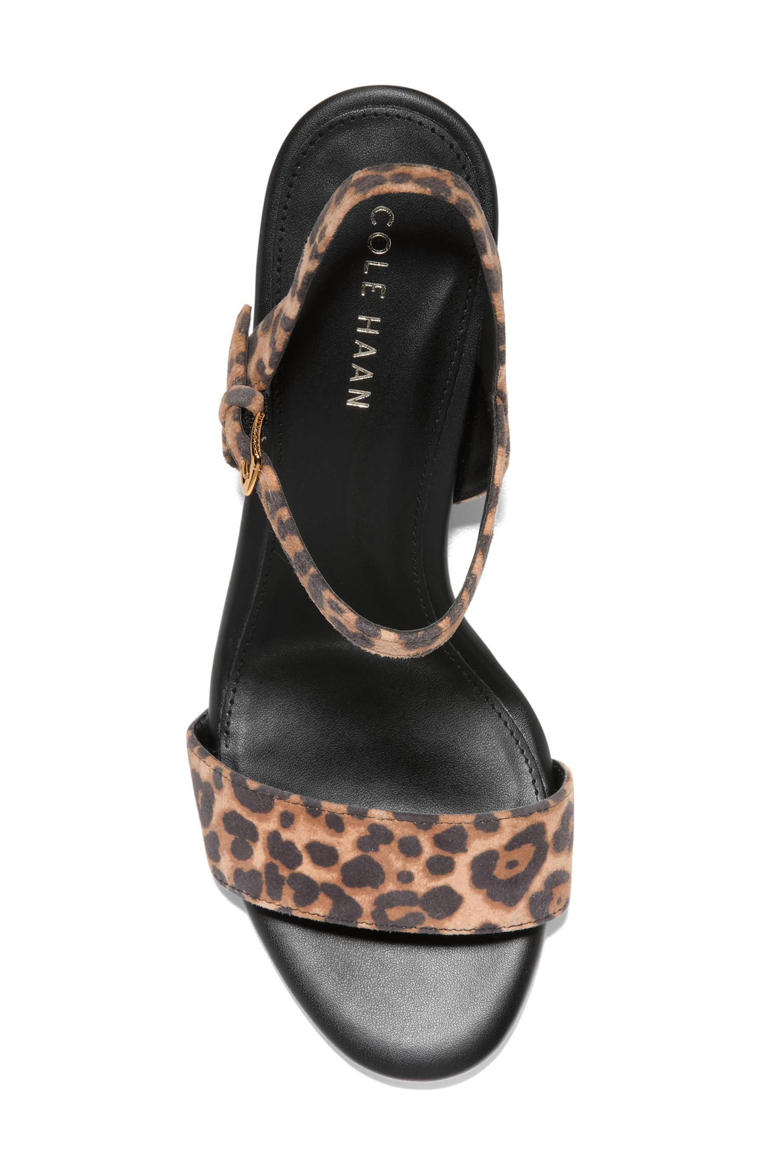 Cole Haan Josie Block Heel Sandal, Alternate, color, Leopard Print Suede
