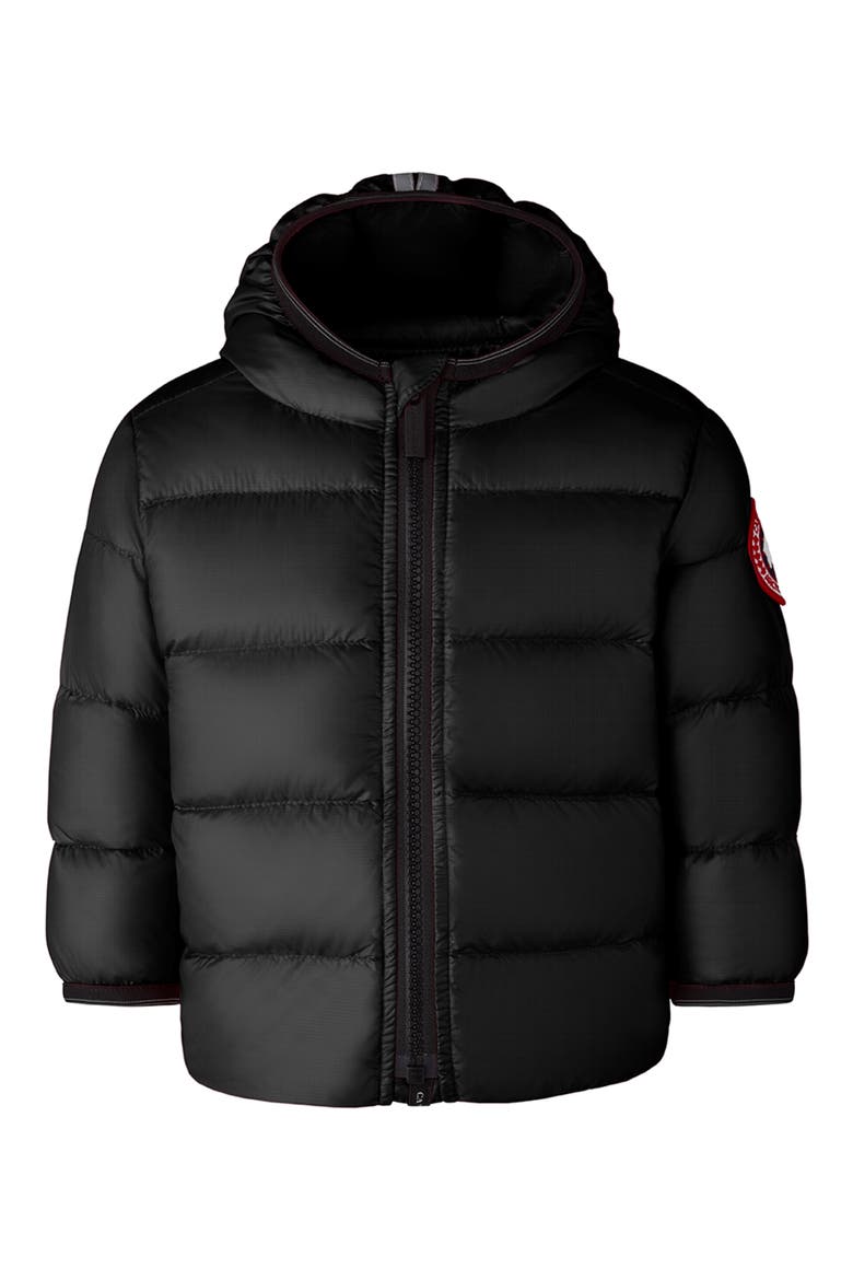 Crofton Water Resistant 750 Fill Power Down Recycled Nylon Puffer Jacket, Main, color, BLACK - NOIR