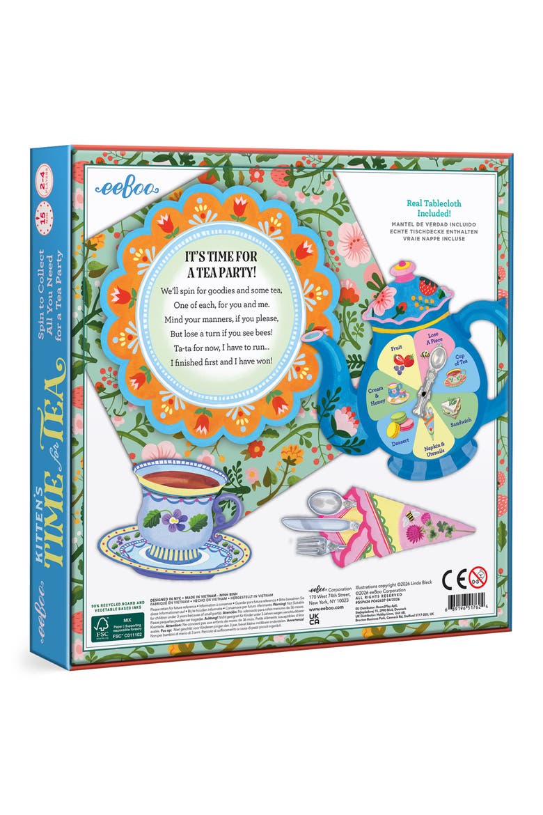 Kids' Kitten's Time for Tea Spinner Game, Alternate, color, MULTI