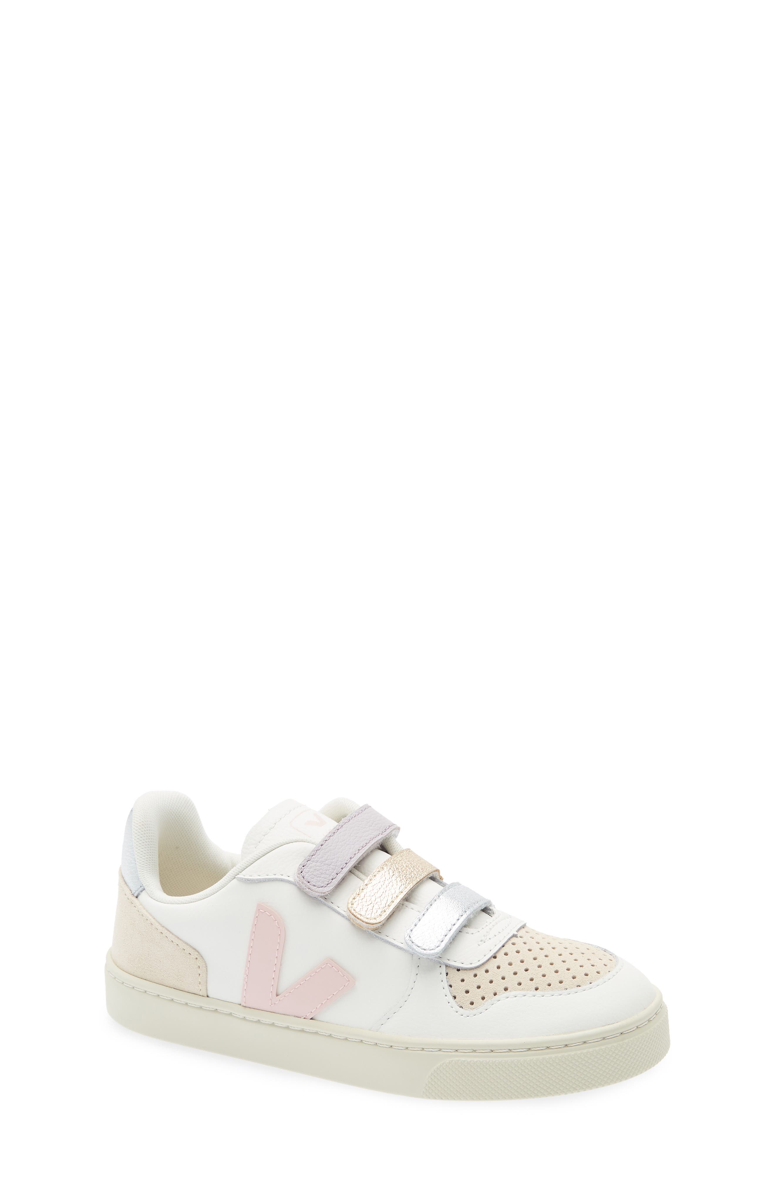 Kids' V-10 White Petale Sneaker, Main, color, WHITE PETALE