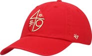 '47 Men's '47 Scarlet San Francisco 49ers Clean Up Legacy Adjustable Hat