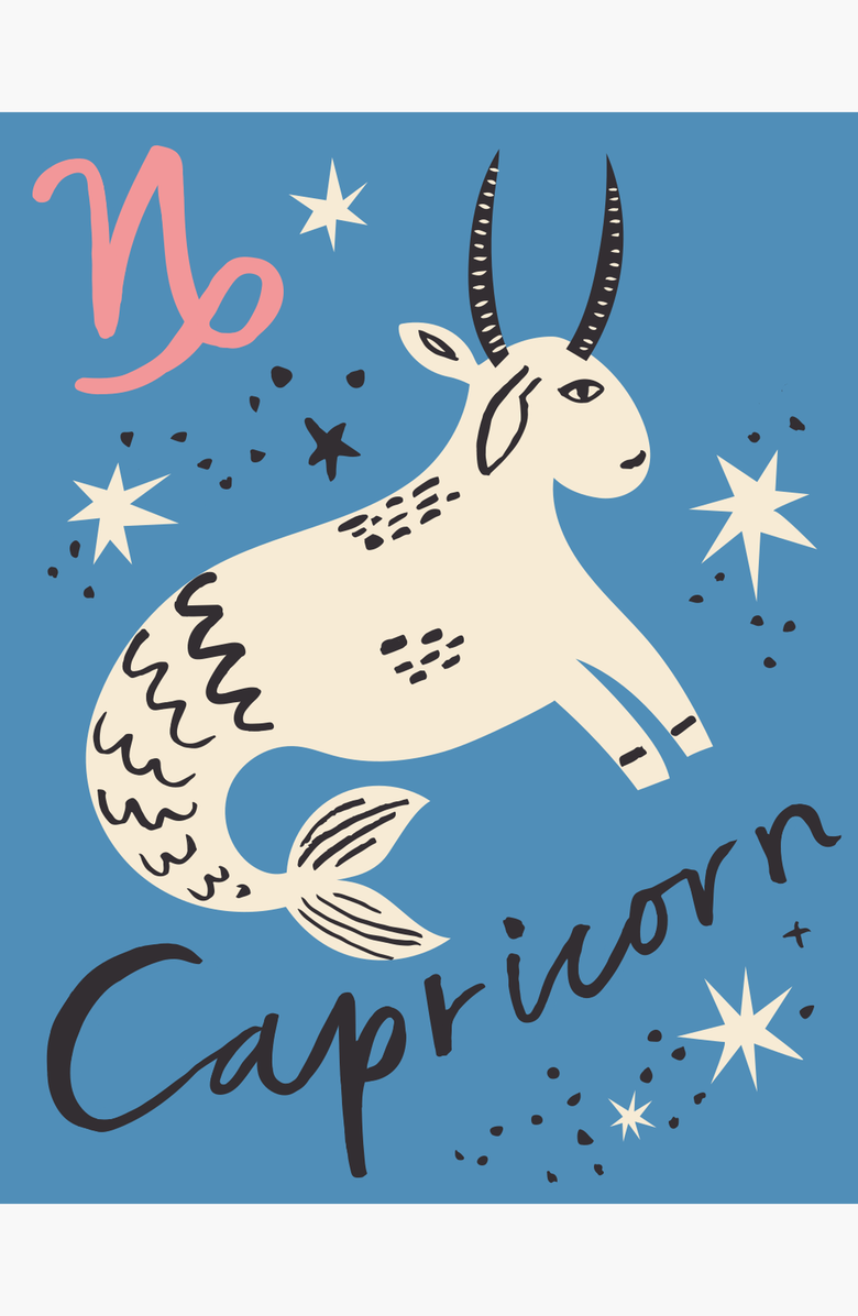 Pink Picasso Kits Special Edition Zodiac Capricorn Paint by Numbers Kit, Alternate, color, Dark Teal / Blue