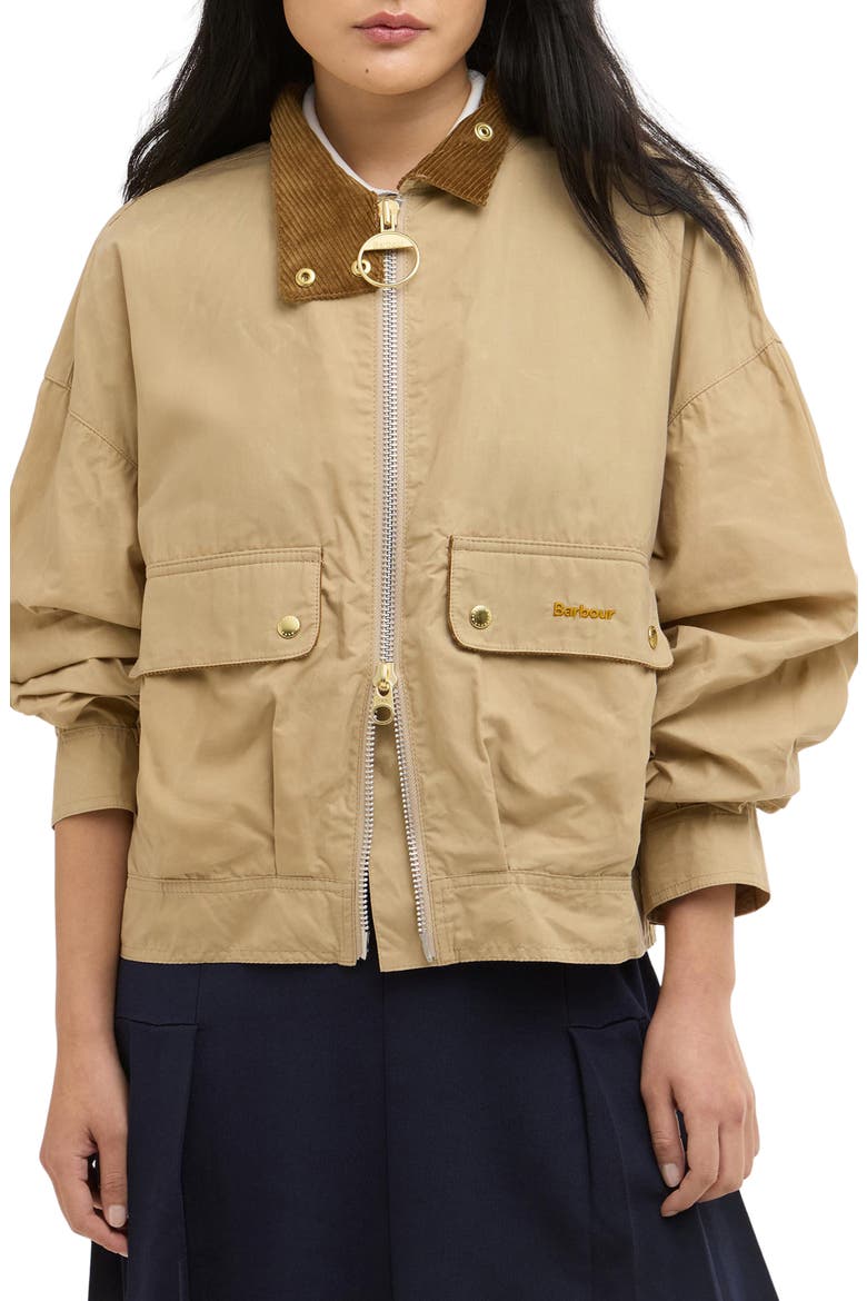 Blackthorn Cotton Jacket, Main, color, BEIGE/ BEIGE TATTERSALL