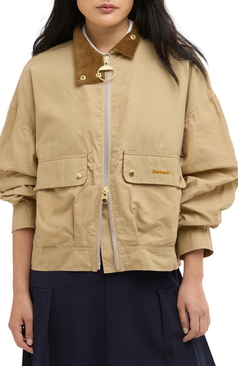 Barbour Blackthorn Cotton Jacket, Main, color, Beige/ Beige Tattersall