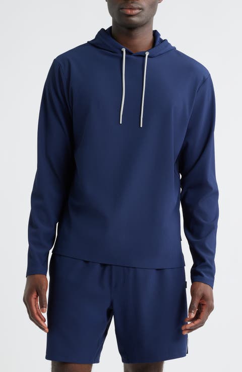 Hoppin Ribbed Stretch Hooded Pullover