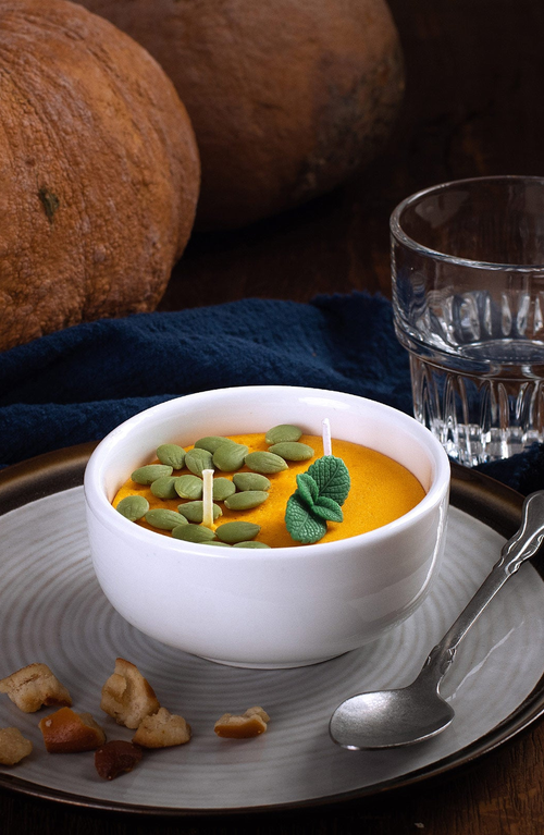 SOUTHLAKE GIFTS SOUTHLAKE GIFTS PUMPKIN SOUP BOWL SCENTED CANDLE