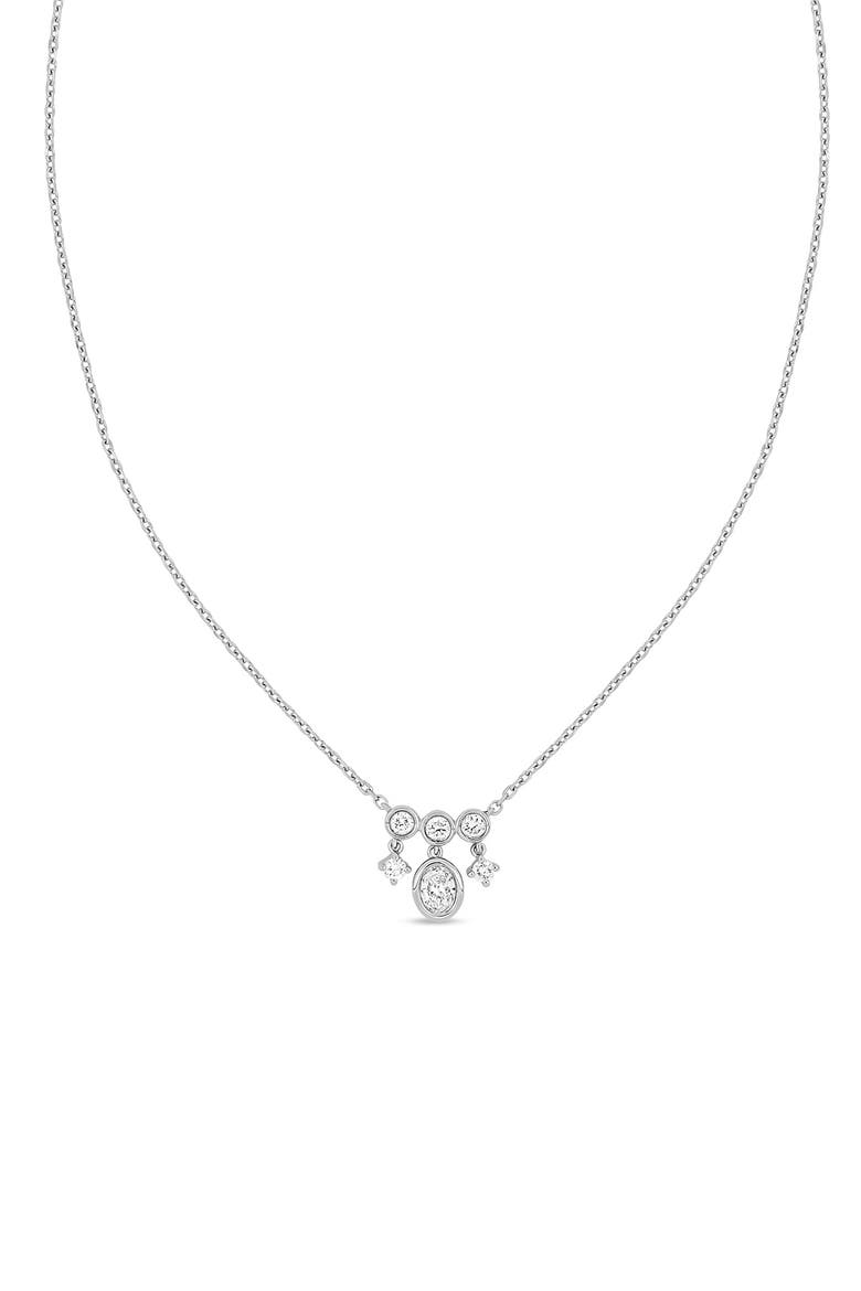 Monaco 18K White Gold Diamond Pendant Necklace, Main, color, 18K WHITE GOLD