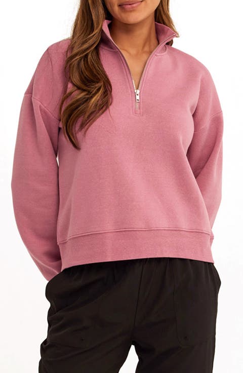 Constance Triblend Half Zip Pullover Sweatshirt