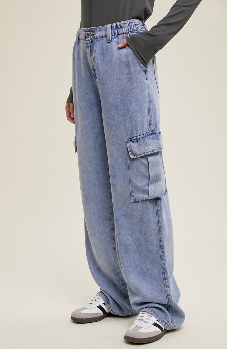 WISHLIST Cargo Pants, Alternate, color, Denim