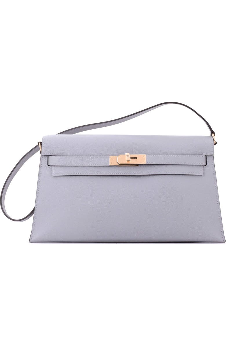 Pre-Owned Hermes Kelly Elan Shoulder Bag Madame, Main, color, Gris Pantin