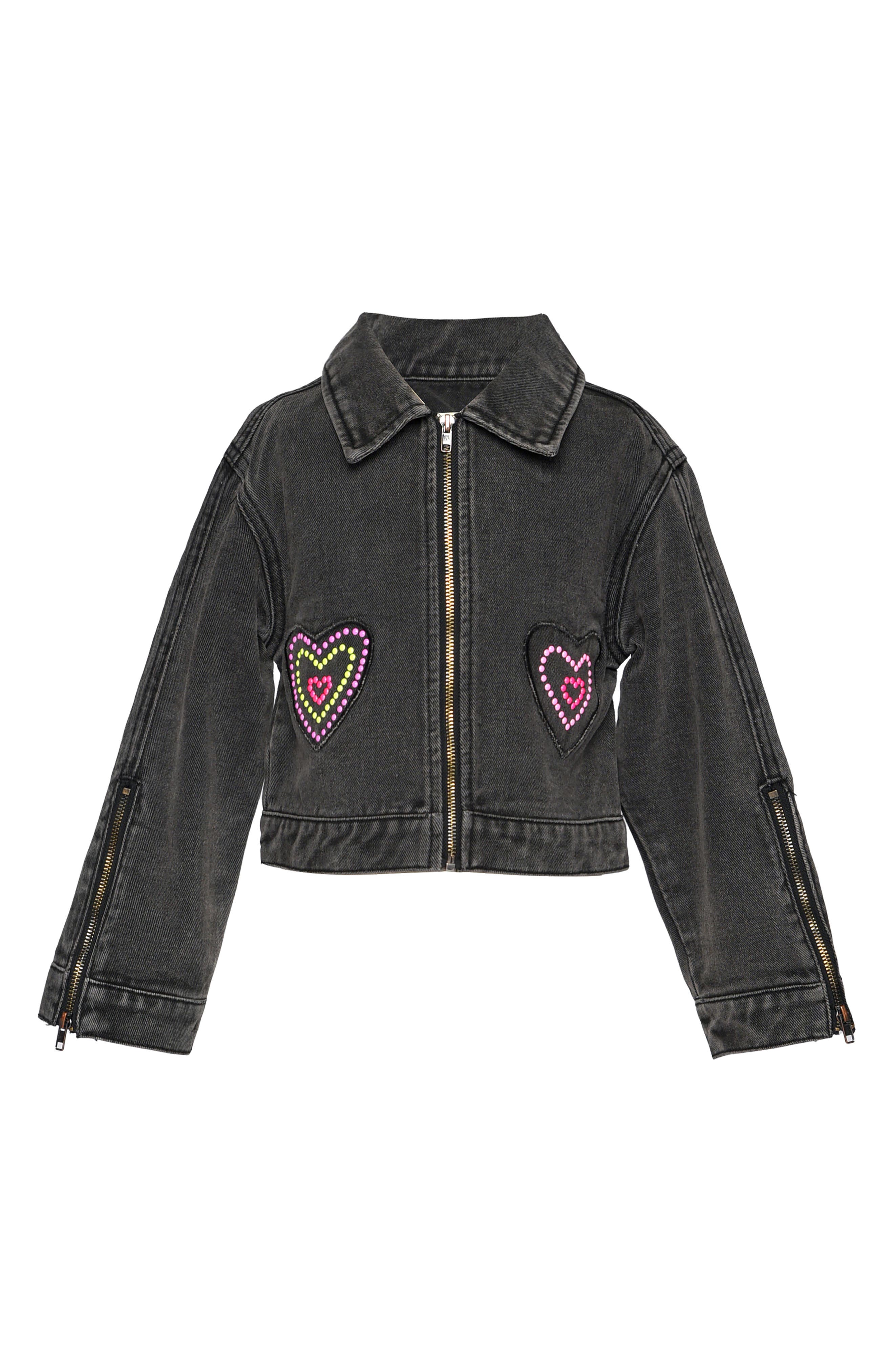 Baby Sara Kids' Embellished Denim Jacket