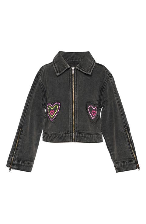 Kids' Embellished Denim Jacket (Little Kid & Big Kid)