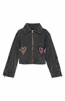 Baby Sara Kids' Embellished Denim Jacket