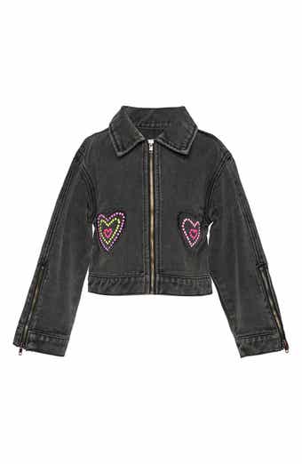 Baby Sara Kids' Embellished Denim Jacket
