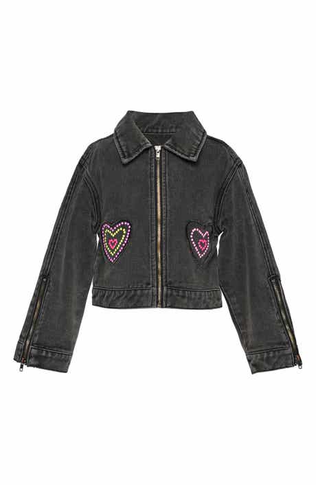 Baby Sara Kids' Embellished Denim Jacket