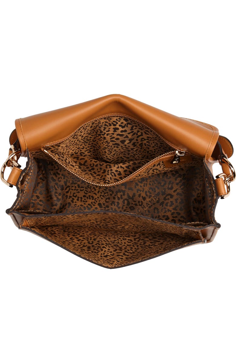 Longchamp Mademoiselle Calfskin Leather Crossbody Bag, Alternate, color, Honey