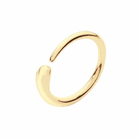 Single Drop Ring in Gold Vermeil