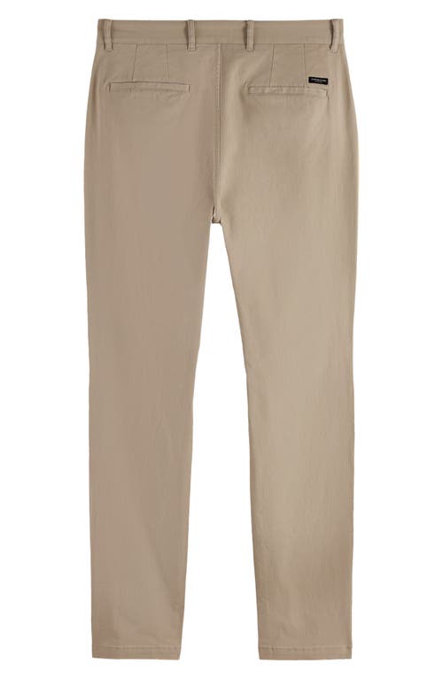 Scotch & Soda Stuart Stretch Cotton Chinos In Neutral