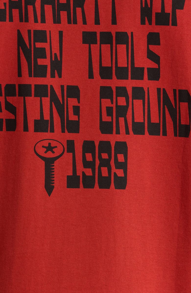 Carhartt Work In Progress Blocks Organic Cotton Graphic T-Shirt, Alternate, color, Oxide Red