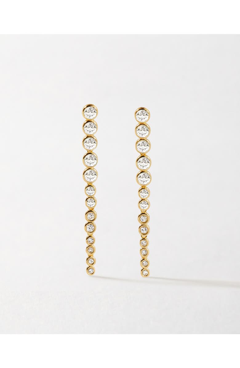 Edge of Ember Serena Tennis White Drop Earrings, Main, color, White