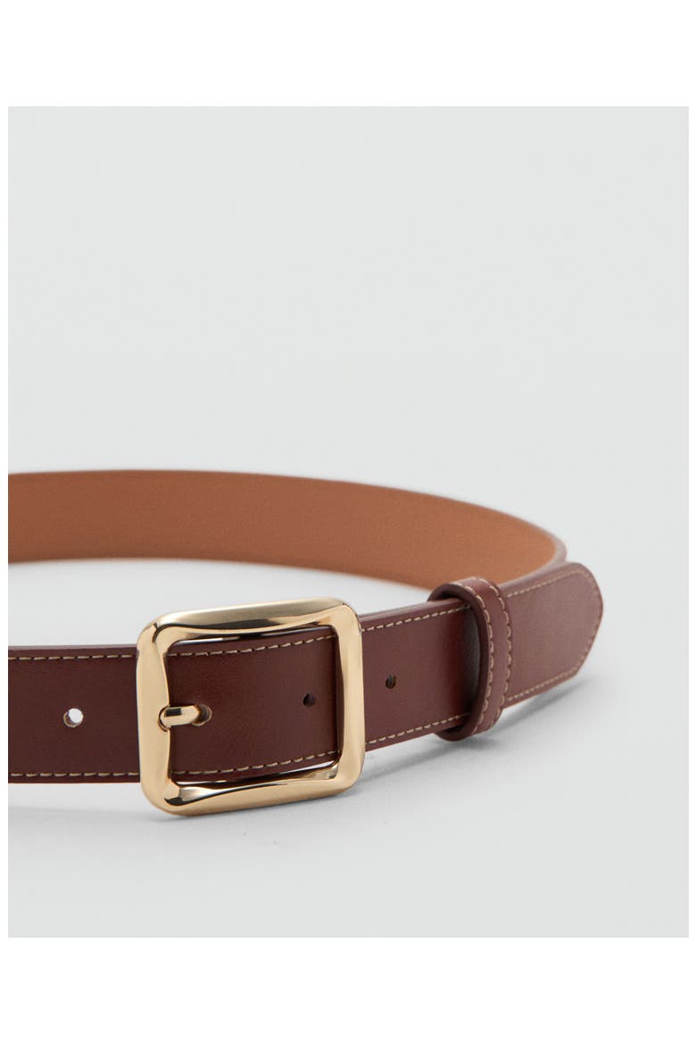 Square Buckle Belt, Alternate, color, BROWN