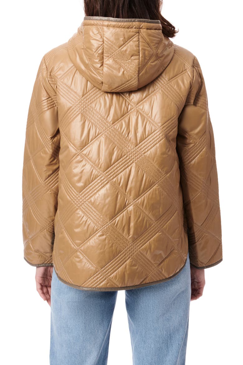 Hooded Nylon Quilted Liner Jacket, Alternate, color, GINGER ZINGER