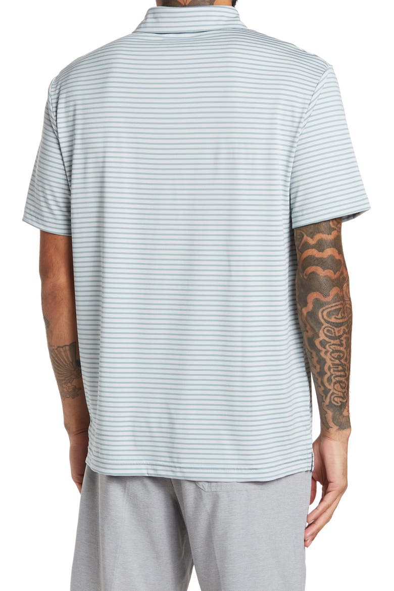Stripe Knit Polo, Alternate, color, CITADEL