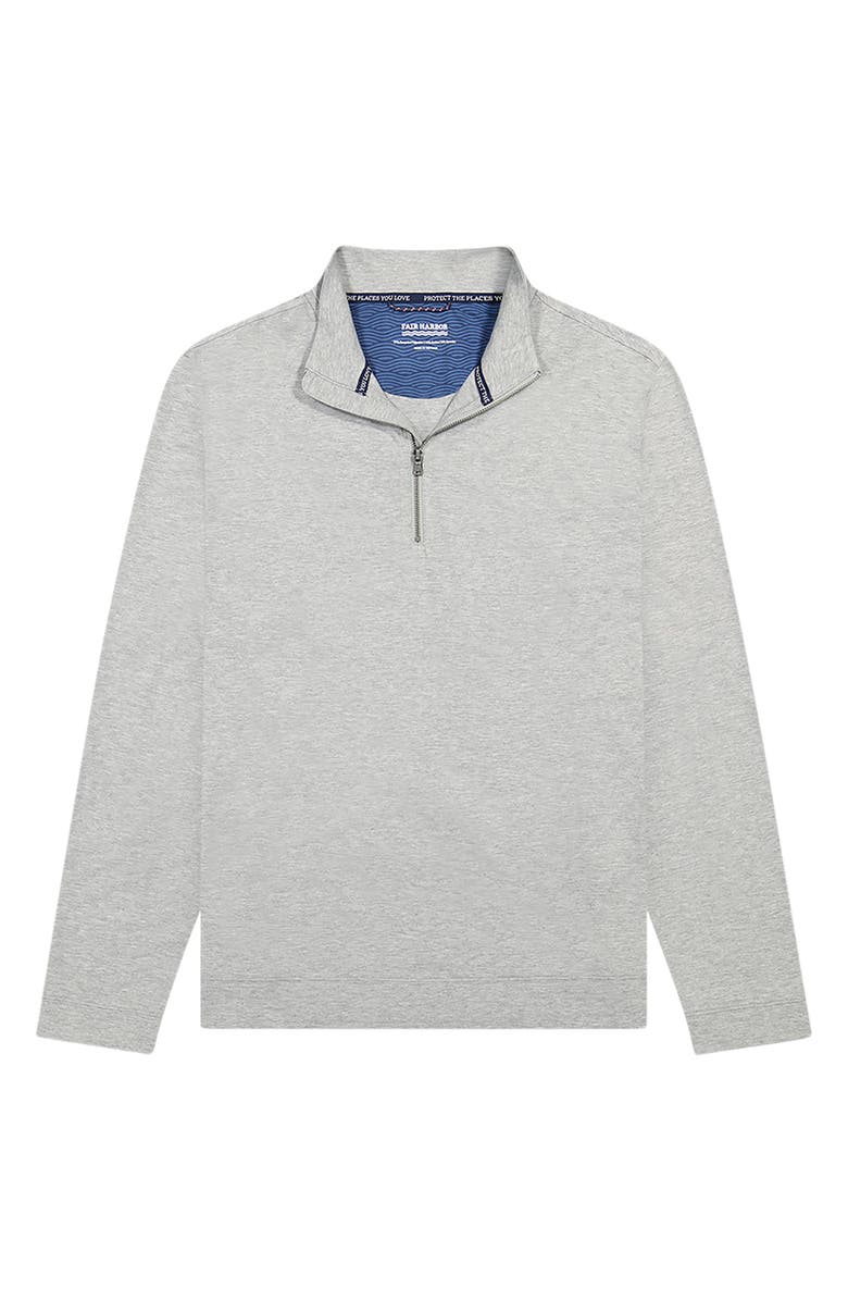Fair Harbor Compass Performance Quarter Zip, Alternate, color, Heather Grey