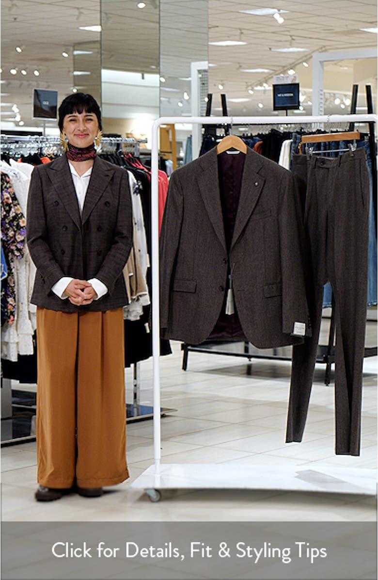 Montana Brown Houndstooth Wool & Cashmere Suit, sales video thumbnail