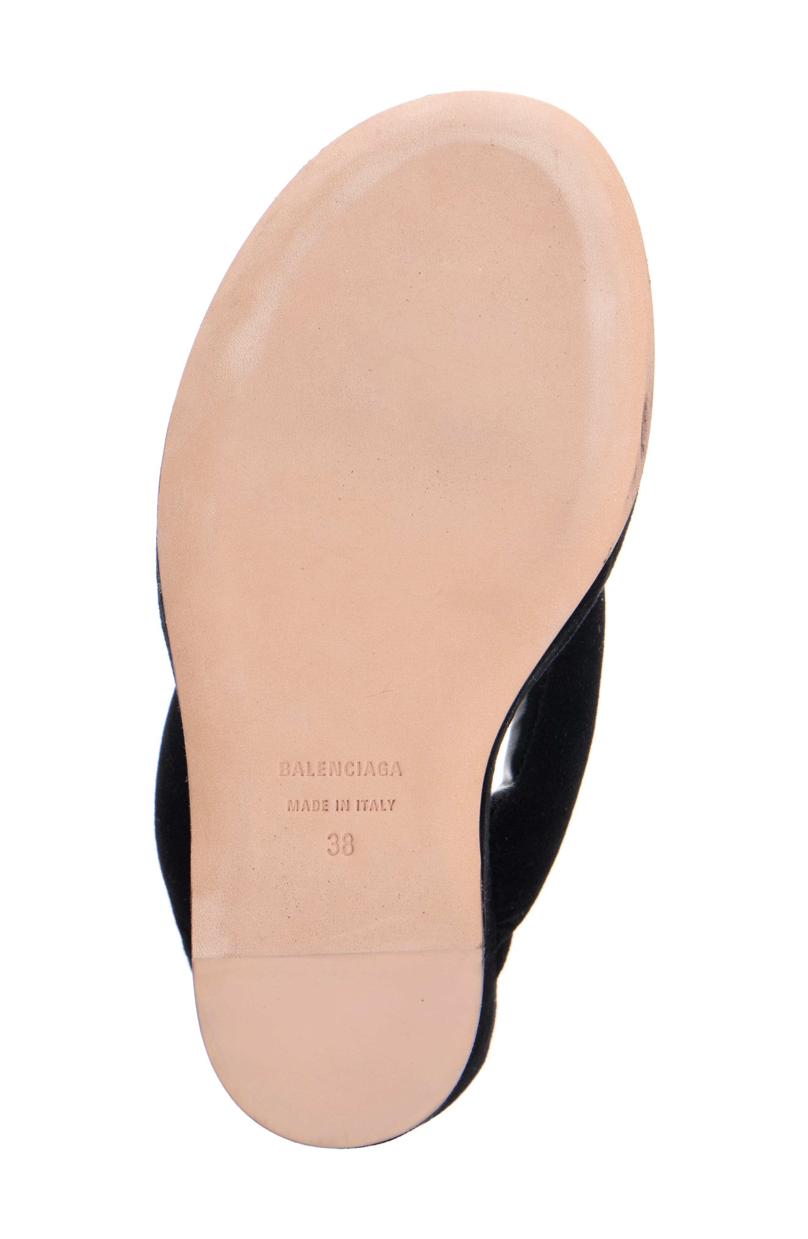 Balenciaga Gaeta Wedge Thong Sandal, Alternate, color, Black