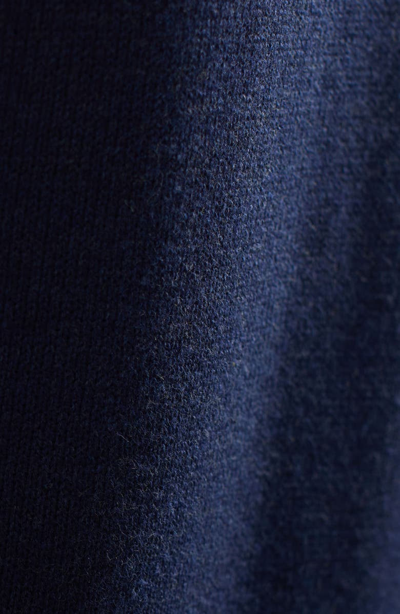 Bugatchi Quilted Cotton Zip Sweater Vest, Alternate, color, Navy