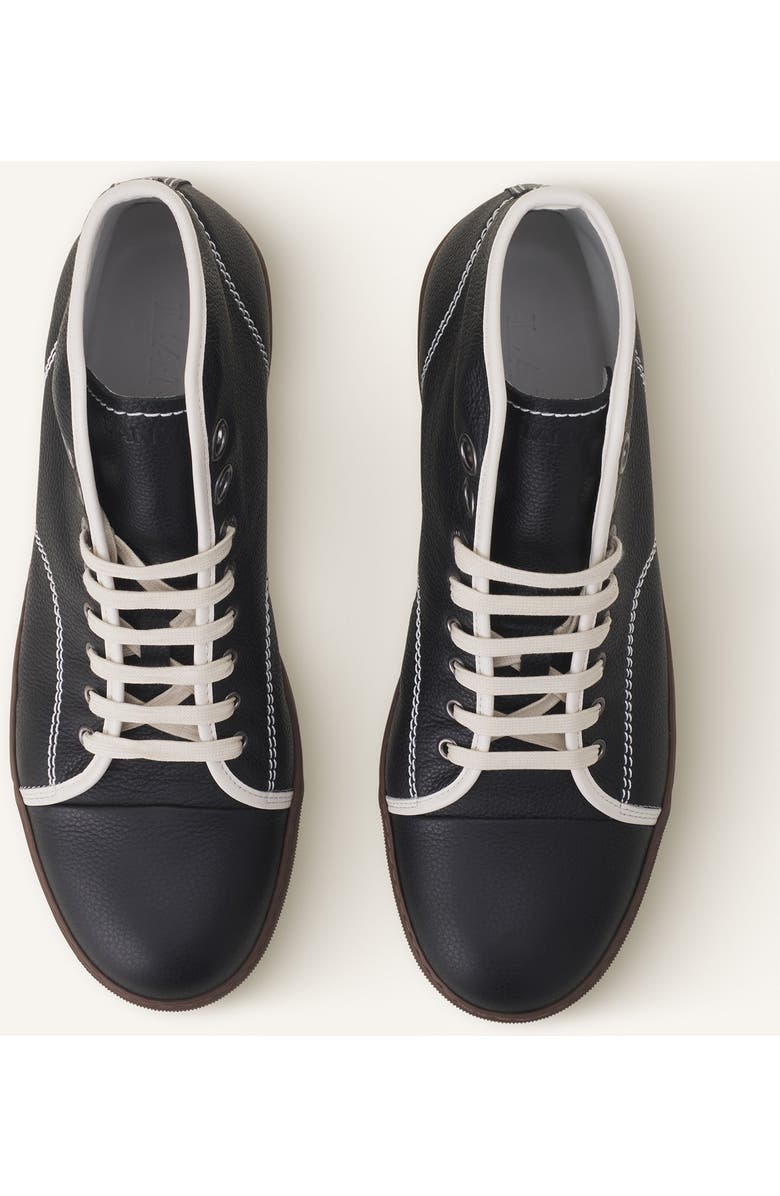 Lanvin DBB1 HIGH-TOP LEATHER SNEAKERS, Alternate, color,