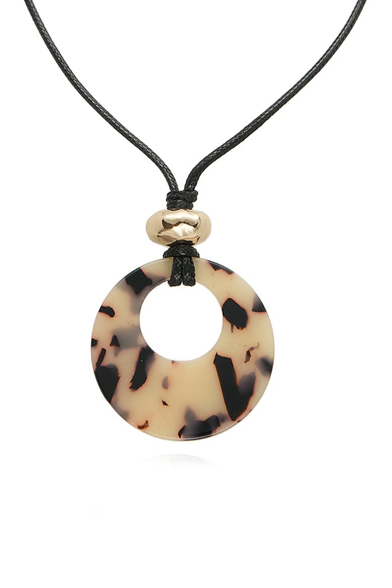 Tortoise Pendant Necklace, Alternate, color, TORTOISE