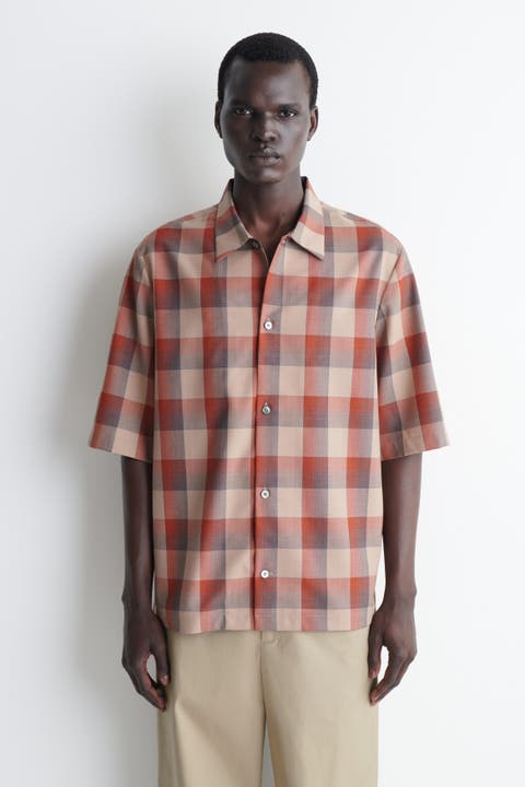 Checked Wool-blend Shirt