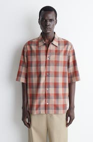 COS Checked Wool-blend Shirt